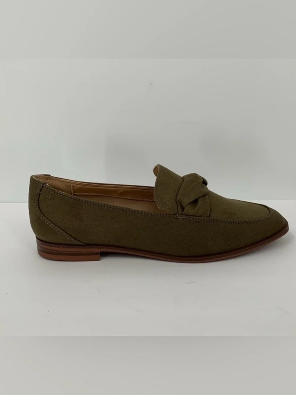 Market & Spruce Abrina loafer shoe flat olive green twist braid slip-on new 8